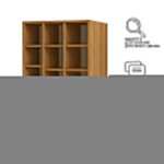 Шкаф Агератум МДФ двухсекционный с стеллажом Лайн бохо (0,27) А10017 матовая - Дуб Сонома 3025  190*60*260