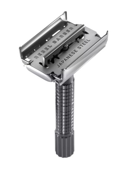 Т-образная бритва (станок) REBEL BARBER Compact Midnight Black