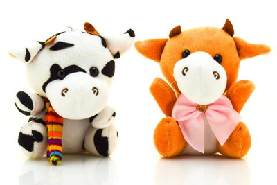 Мягкая игрушка Корова 11см. в ассортименте