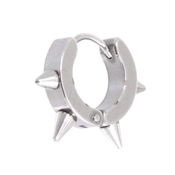Серьга Шипы серебряные ( 4 шипа )
