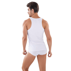 Мужская майка белая Clever Moda PROGRESS TANK-TOP 039401