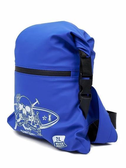 Гермосумка поясная Sargan Скелетон-Кенга+SUP синий