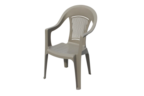 Кресло пластиковое Фламинго арт.ЭП 752541 (серое)