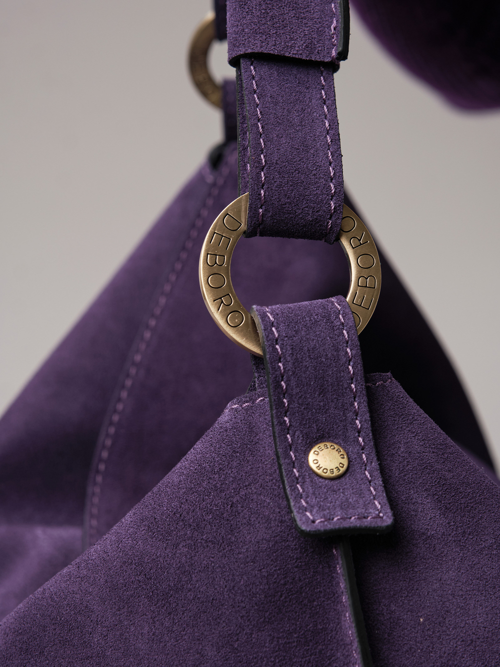 Замшевая сумка на плечо Deboro 30900 виноград