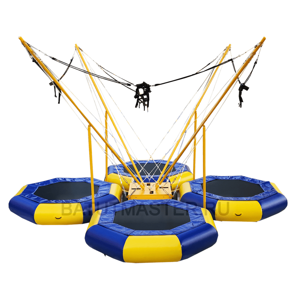 Батут-банджи «Полёт 2», 4-местный, 6×6×6 м