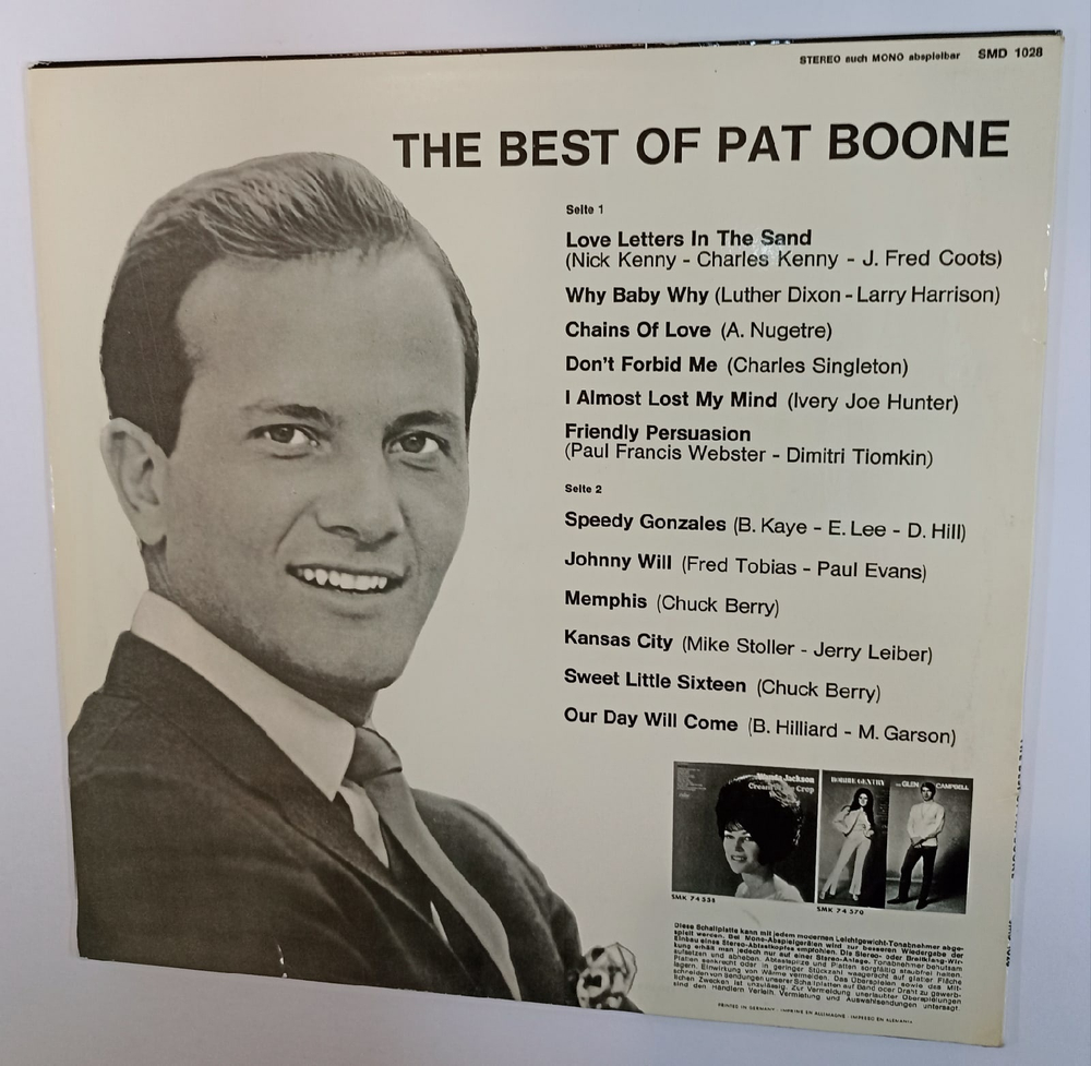 Pat Boone The Best Of Pat Boone (Germany 1968)
