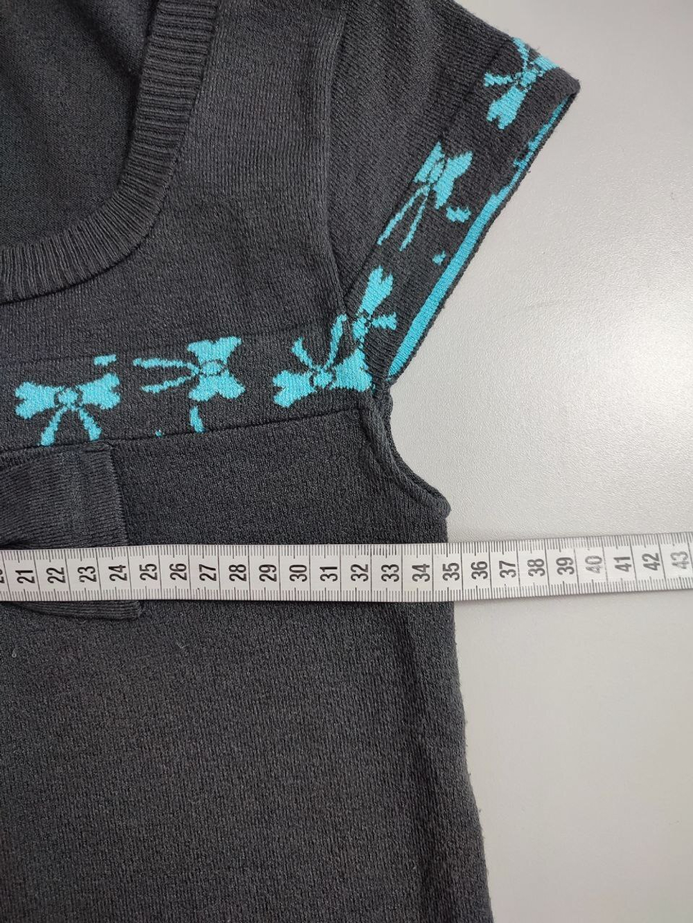 Платье трикотажное с бантом 42 размер