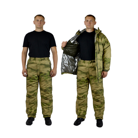 Костюм мужской ВКБО зимний кмф тк.Таслан Рип-Стоп "Мох зеленый"