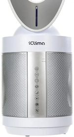 Воздухоочиститель ICLIMA LUX-550FP,  до 100м2,  серебристый/белый