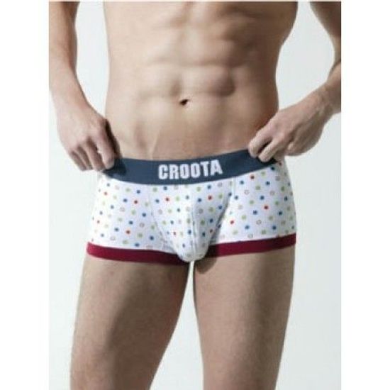 Мужские трусы хипсы CROOTA Trunk Star Tang White CR00025