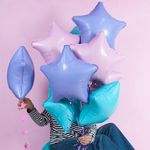 Шар (19''/48 см) Звезда, Мистик, Розовый фламинго, Сатин, 1 шт.