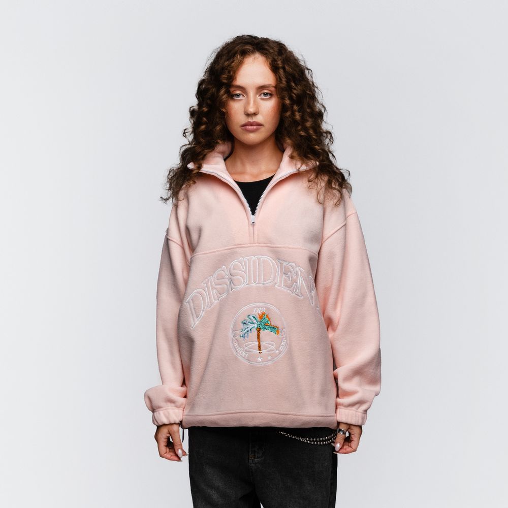 Купить Толстовка Dissident флисовая DZ AW25 светло-розовая Толстовка Dissident флисовая DZ AW25 светло-розовая