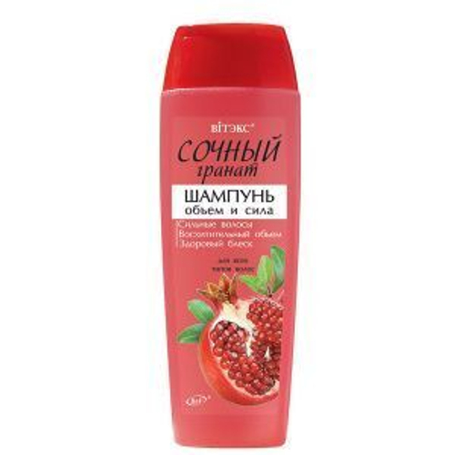Витэкс Сочный Гранат Шампунь для всех типов волос ОБЪЁМ И СИЛА 400 мл