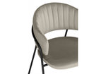Стул на металлокаркасе Woodville Лукас бежевый, черный каркас