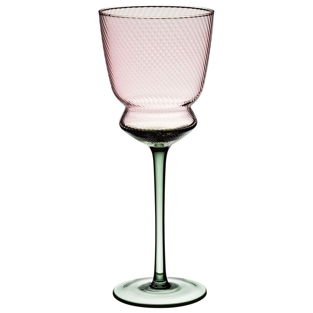 НАБОР БОКАЛОВ ДЛЯ ВИНА "TWIST & SHINE" GREEN, 2 ШТ/380 МЛ