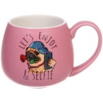 Кружка керамическая 400мл «Милый мопс» в подарочной коробке