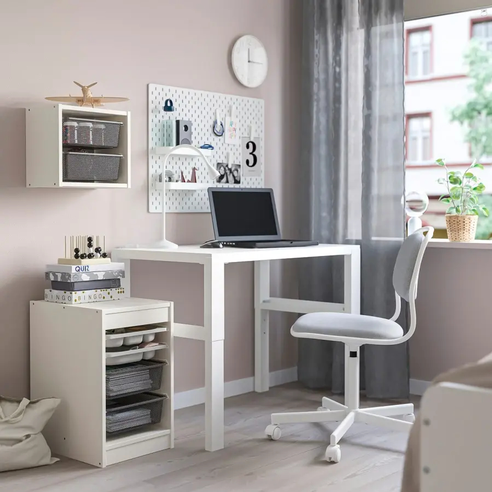Стеллаж - IKEA TROFAST, 34х44х55 см, белый/серый, ТРУФАСТ ИКЕА