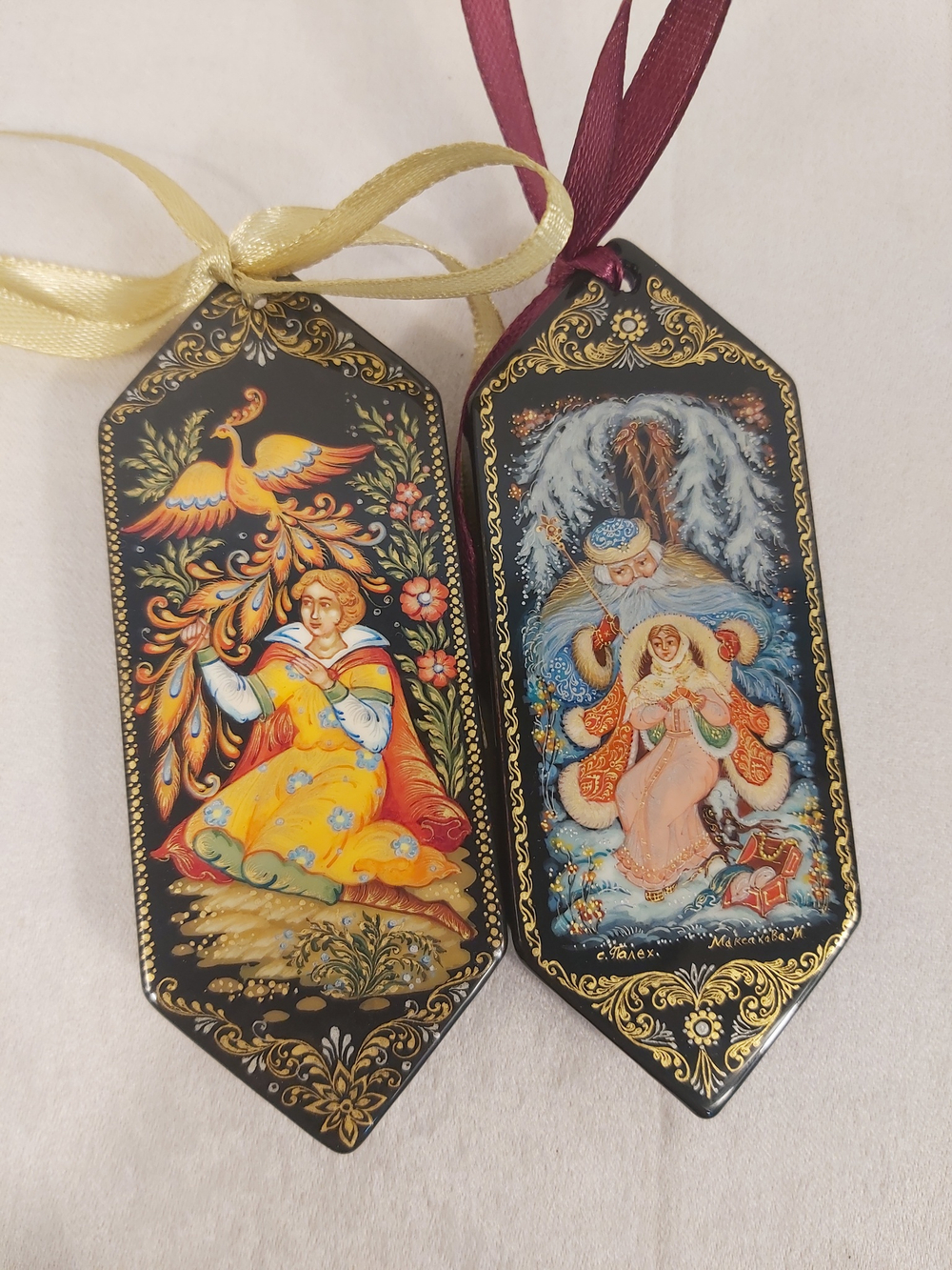 Набор ёлочных игрушек Конфеты с ручной росписью Палех "Сказки "