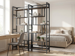 Стеллаж в стиле Лофт "Лесенка"