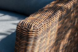 "Моккачино" обеденная группа из искусственного ротанга, цвет коричневый