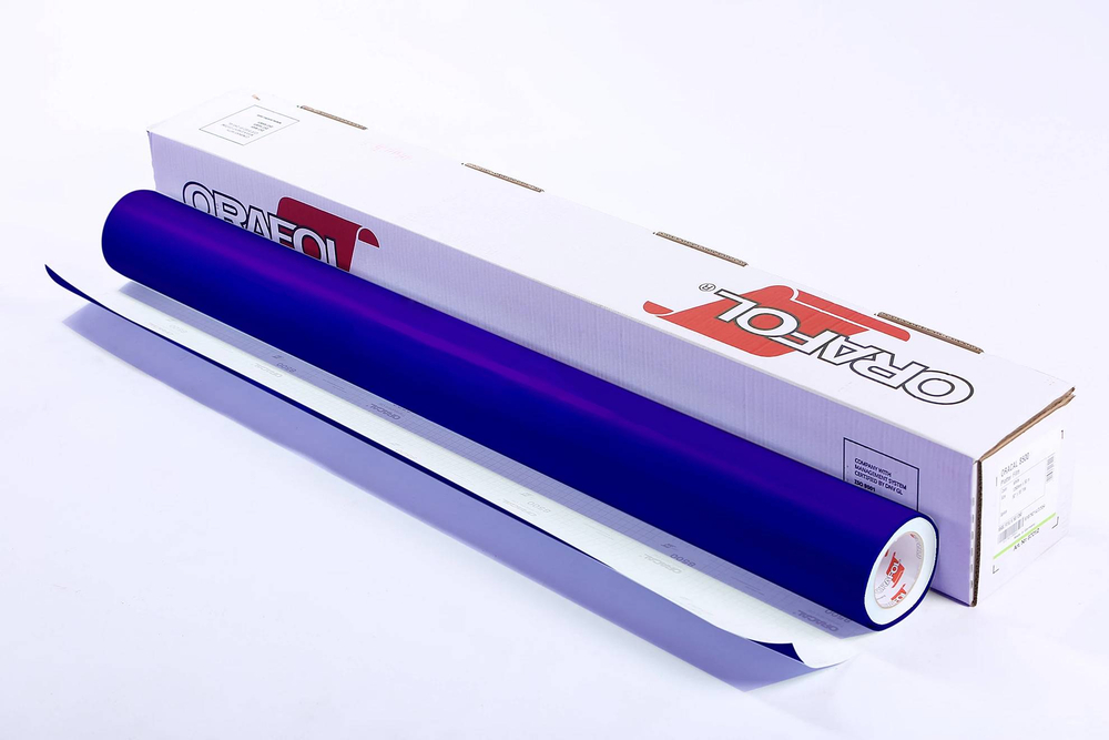 Пленка самоклеящаяся Oracal 8500 F 049 1,26*50 м королевская синяя транслюцентная