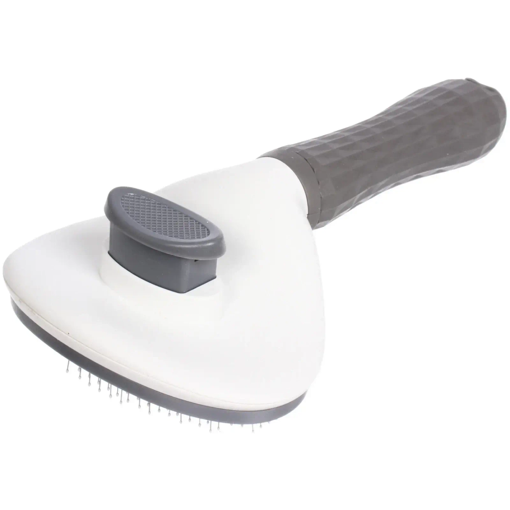 Пуходёрка самоочищающаяся для собак и кошек «ЛАПУСИКИ», цвет серый, 20*11см (блистер)