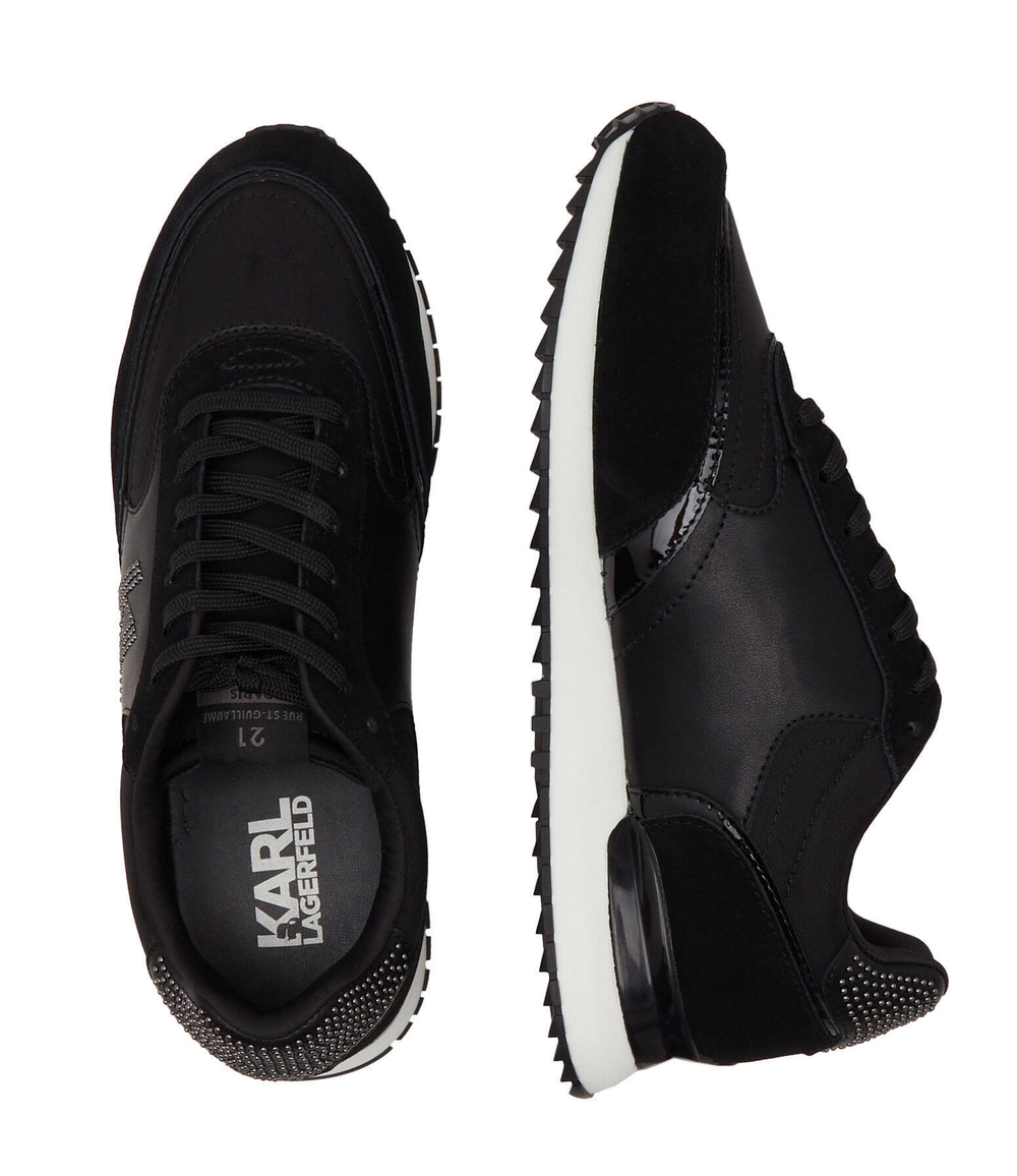 Кроссовки VELOCITOR II Mono Rivet Lo Lace Karl Lagerfeld - черный(KL52933)