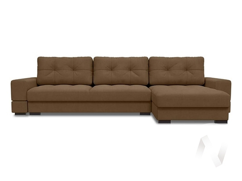 Диван угловой Полярис 3 (ДУ) LUMA 11 (коричневый)