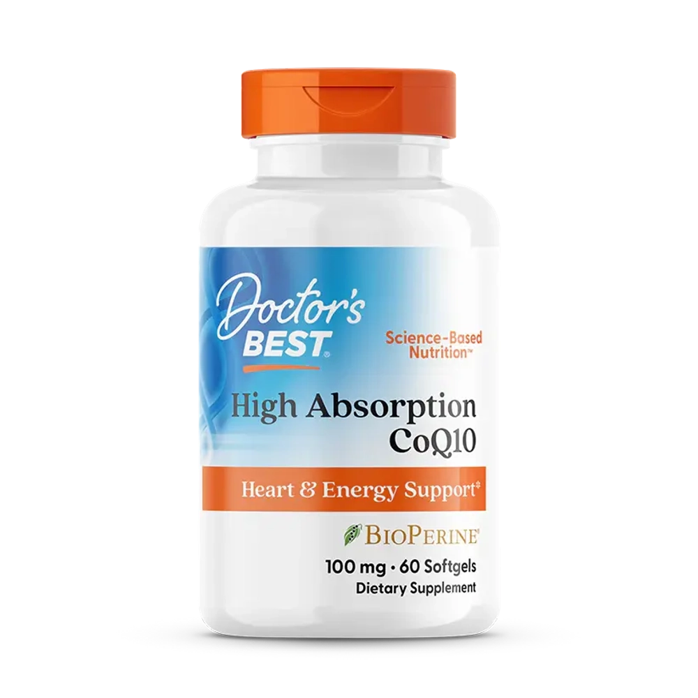 High Absorption CoQ10 with BioPerine 100 мг 60 мягких капсул Doctors Best
