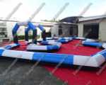 Надувная трасса "Опасный поворот", 13*9*2,5 м