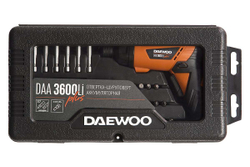 Аккумуляторная отвертка DAEWOO с набором бит и насадок DAA 3600Li Plus