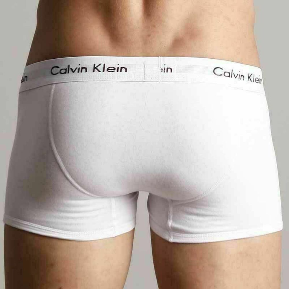 Мужские трусы хипсы белые Calvin Klein 365 White