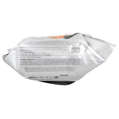 Yes To, Очищающие салфетки для лица, кожа, склонная к появлению пятен, томаты с древесным углем, 30 салфеток