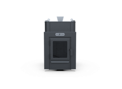 Банная печь Душа- 15 Кожух угловой Закрытая Каменка стекло