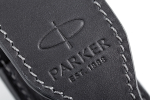 Подарочный набор: шариковая ручка Parker Sonnet Laque Black GT и кожаный чехол для ручки