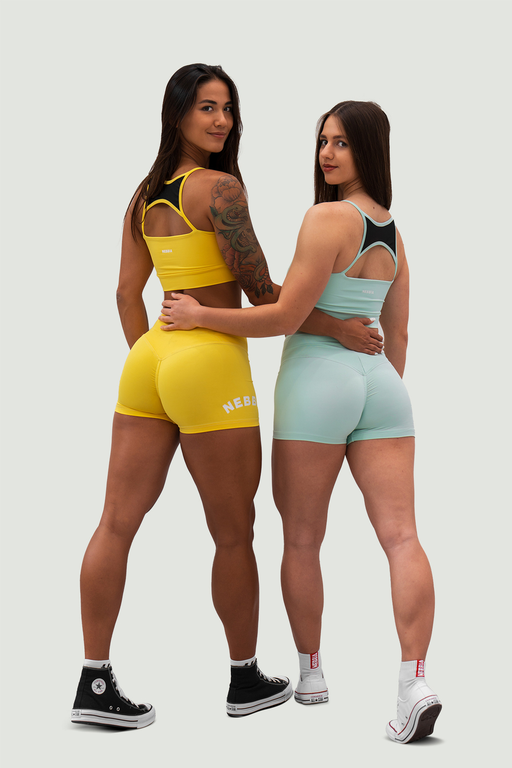 Шорты HIGH WAISTED SHORTS 5″ GYM HERO 582 Мятные