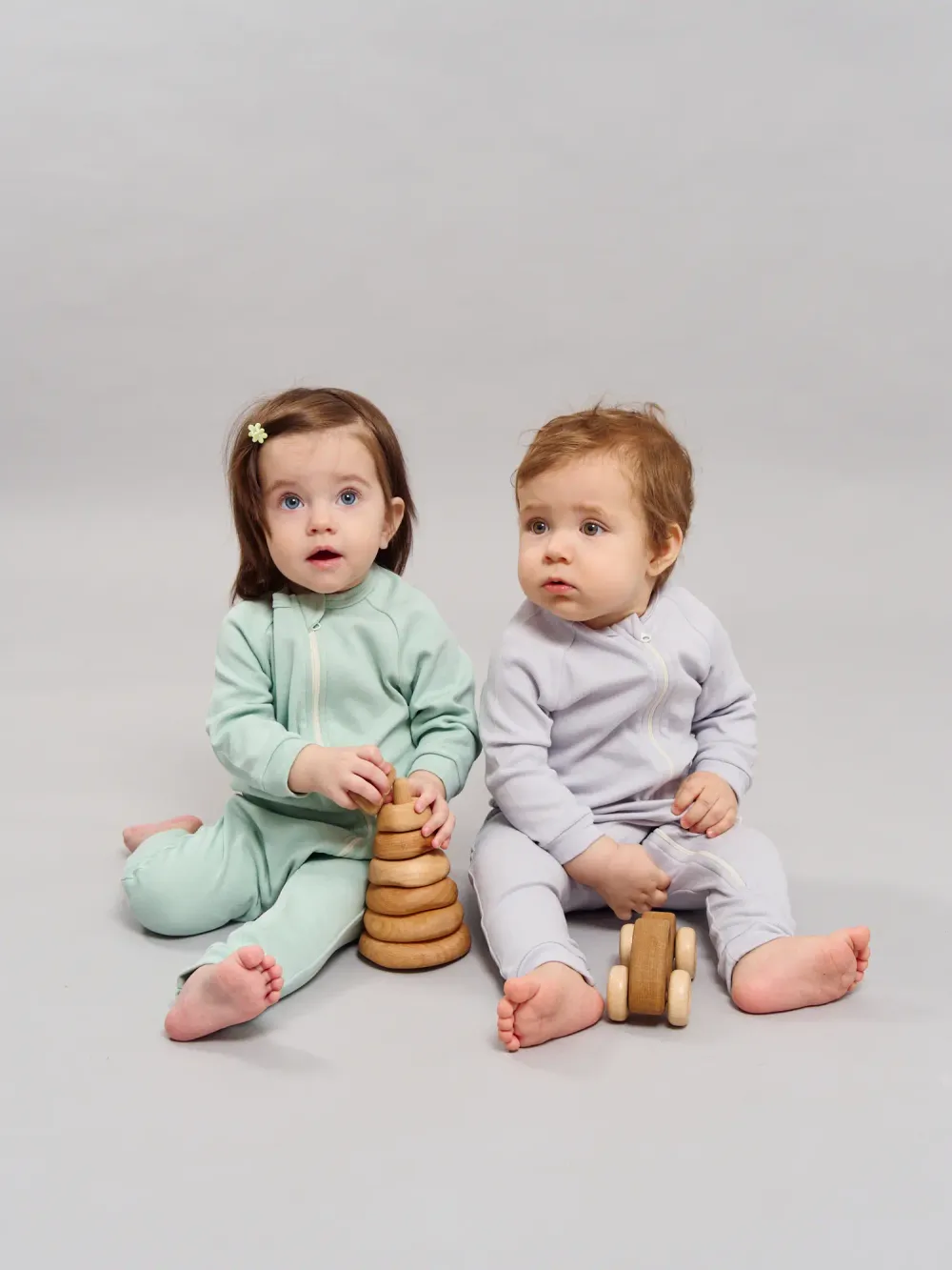 Слип на молнии "Шалфей" 0+