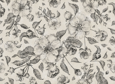Дизайнерские обои Factura APPLE FLOWERS