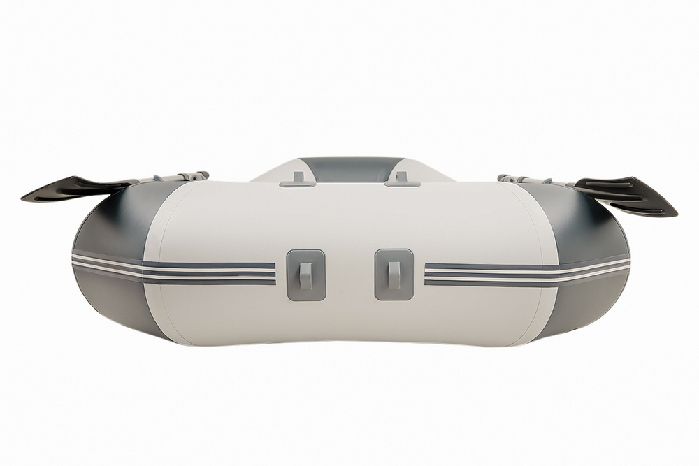 YACHTMAN-260 МНД НАДУВНОЕ ДНО (Яхтман) белый-серый (лодка ПВХ с усилением)