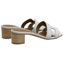 Hermes Oasis casual and comfortable rubber-soled slippers women's white, H071002Z
