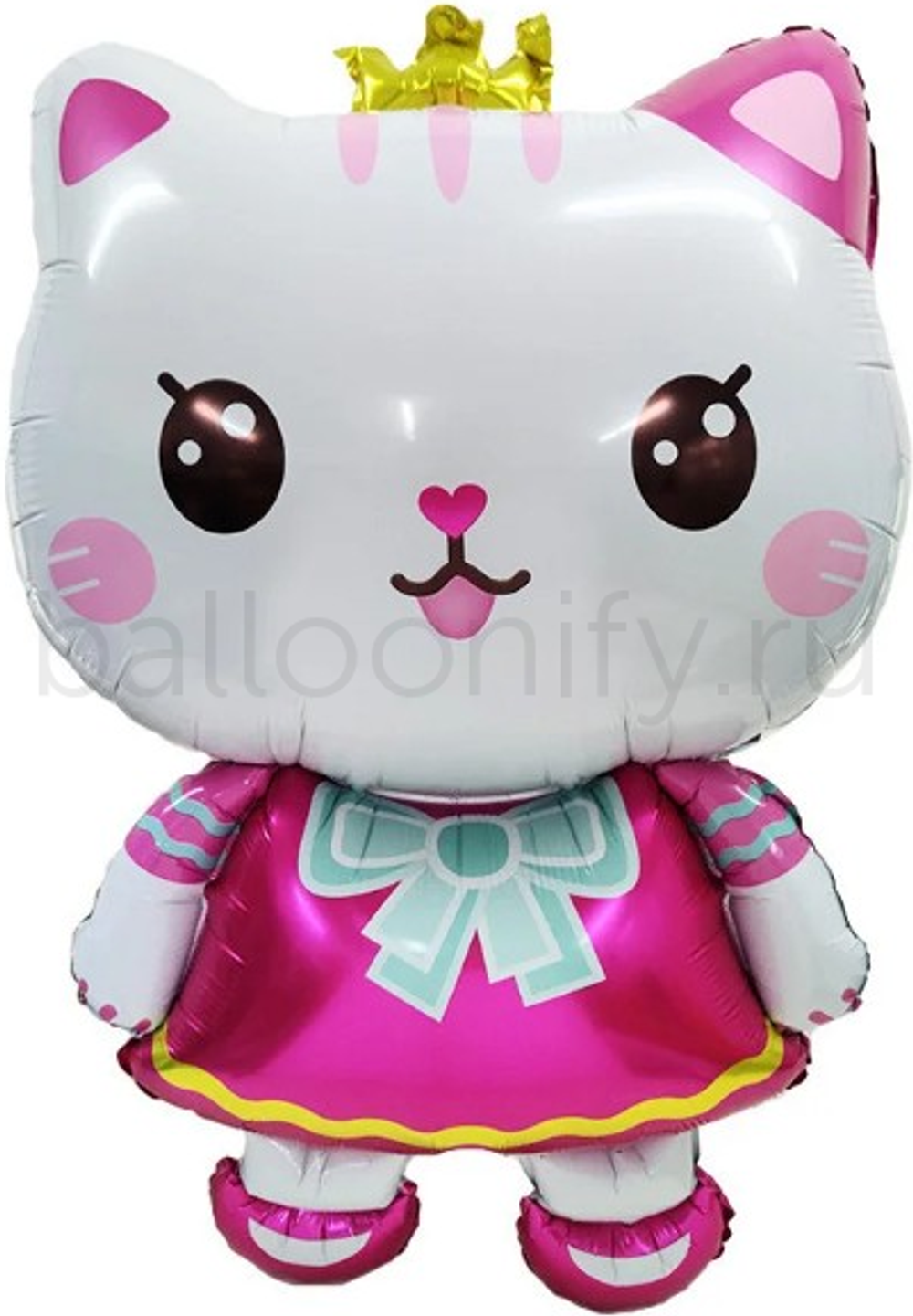Шар (31''/79 см) Фигура, Котенок Принцесса, 1 шт.