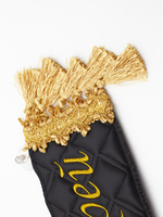 Карман Андрей (черный с золотой вышивкой, экокожа)