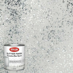 Краска Krylon Glitter Finish декоративное прозрачное покрытие с глиттером, золото 0,946л/серебро 0,946л