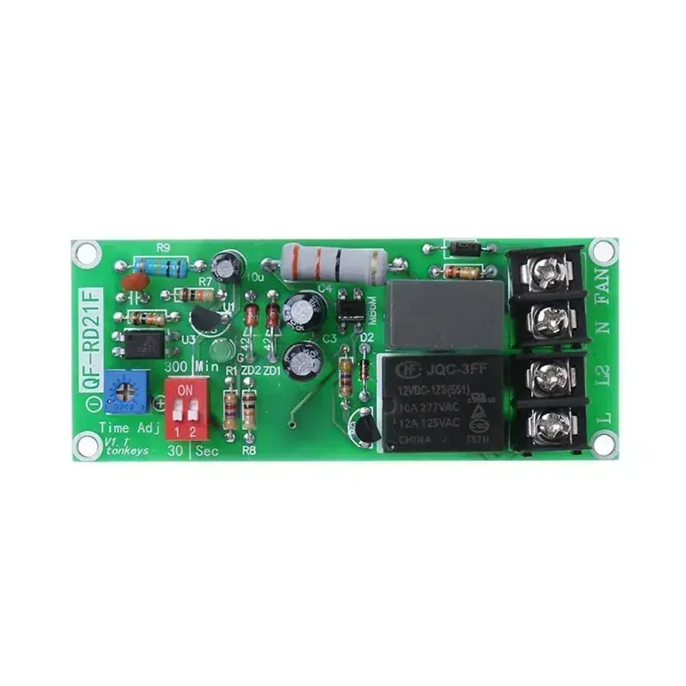 Модуль реле для вентилятора с задержкой QF-RD21F