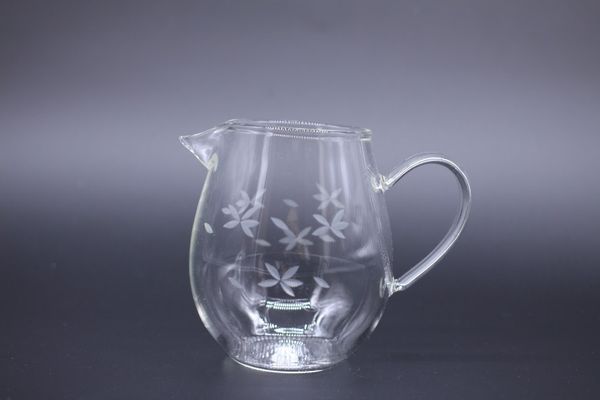 Сливник с цветами, стекло, 500мл