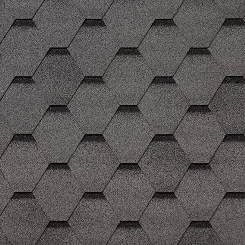 Черепица гибкая Roofshield Фемили Эко Лайт Стандарт FL-S-53 серая с оттенением
