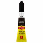 Клей секундный суперклей УЛЬТРАПРОЧНЫЙ, набор 2х3 грамма, RABBITEX (РАББИТЕКС) "ДВА СЛОНА", 609813