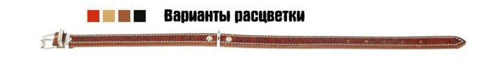 Ошейник (Аркон) красный 20мм, 32-44см тиснение Ошейник (Аркон) красный 20мм, 32-44см тиснение