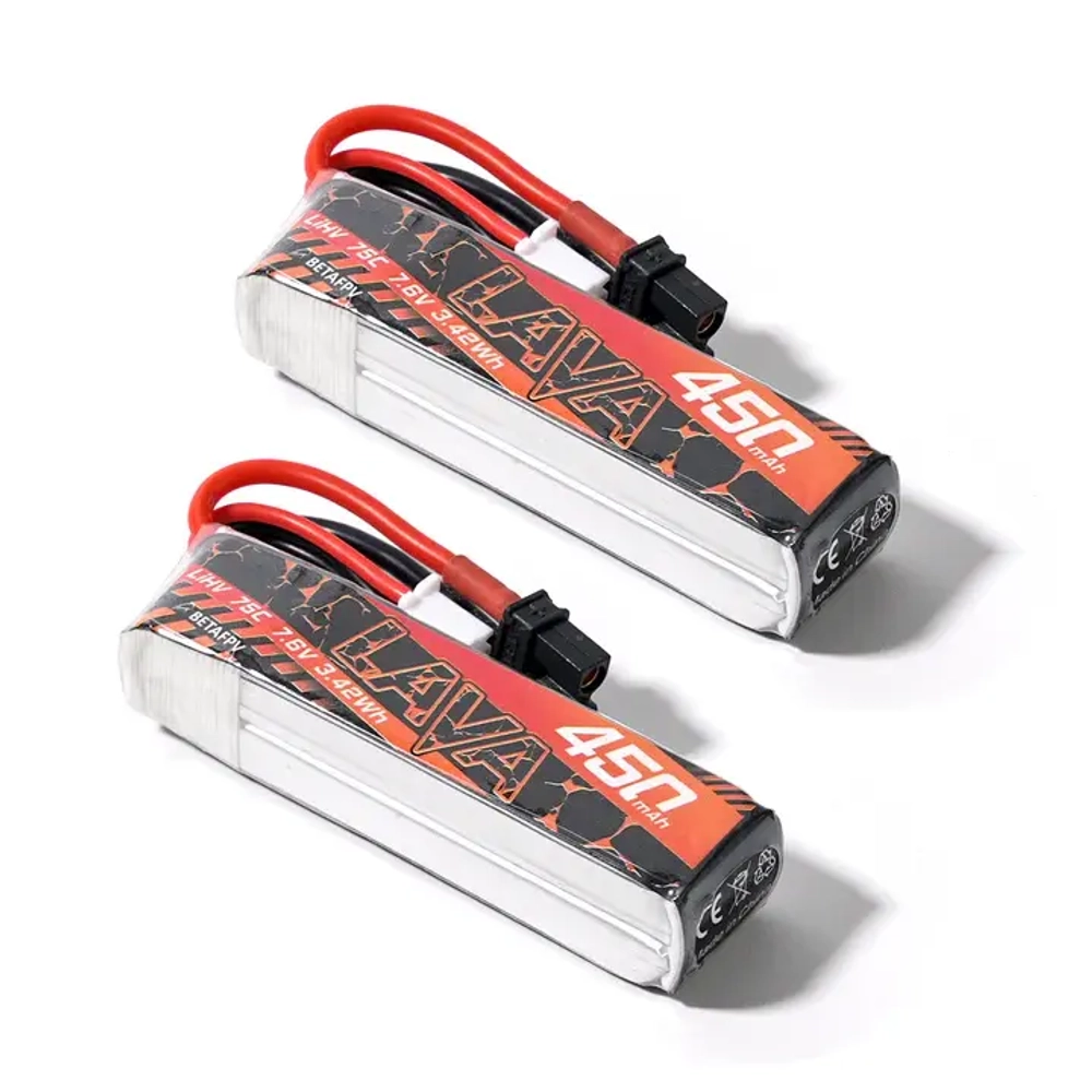 Аккумуляторы Betafpv Lava 2S 450 mAh 2шт.