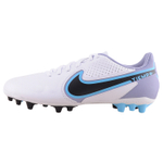 Nike Tiempo Legend 9 Academy flat heel lace-up AG (rubber short nails) artificial turf wear-resistant lightweight football shoes men's white